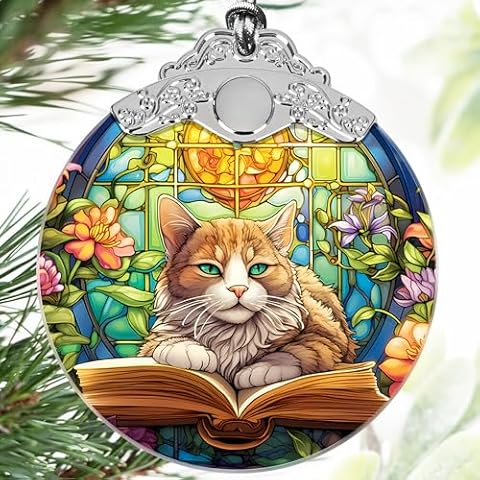 Touber Cat Ornament, Cat Christmas Ornament, Cat Ornaments for Christmas, Christmas Ornaments Clearance, Cat Christmas Tree Ornament, Gifts for Cat Lover Cover