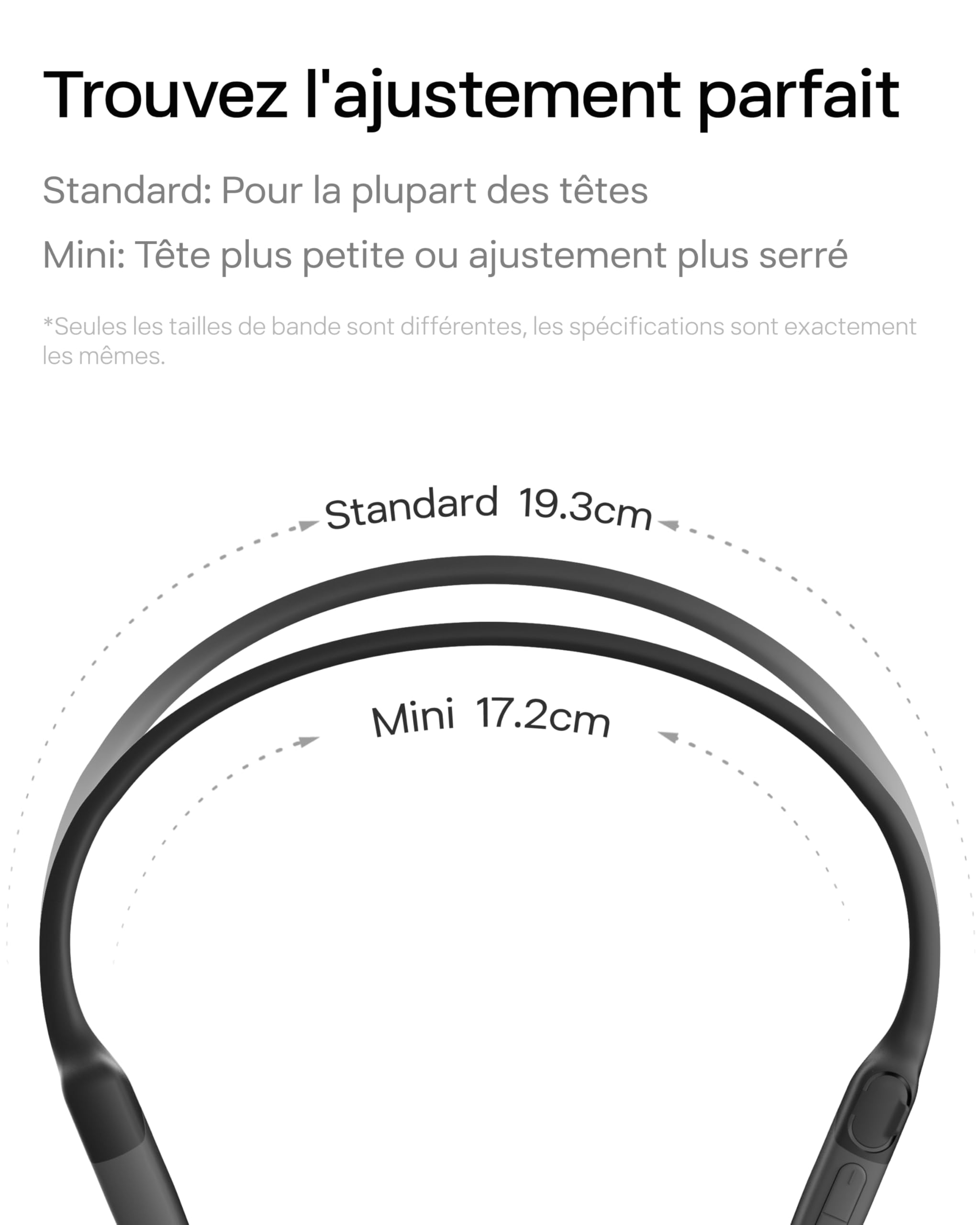 SHOKZ OpenRun Casque à Conduction osseuse, écouteurs Bluetooth Oreilles Libres pour Le Sport avec Micro, Casque sans Fil étanche IP67, 8 Heures d'autonomie, USB-C, Bandeau de Sport, Noir