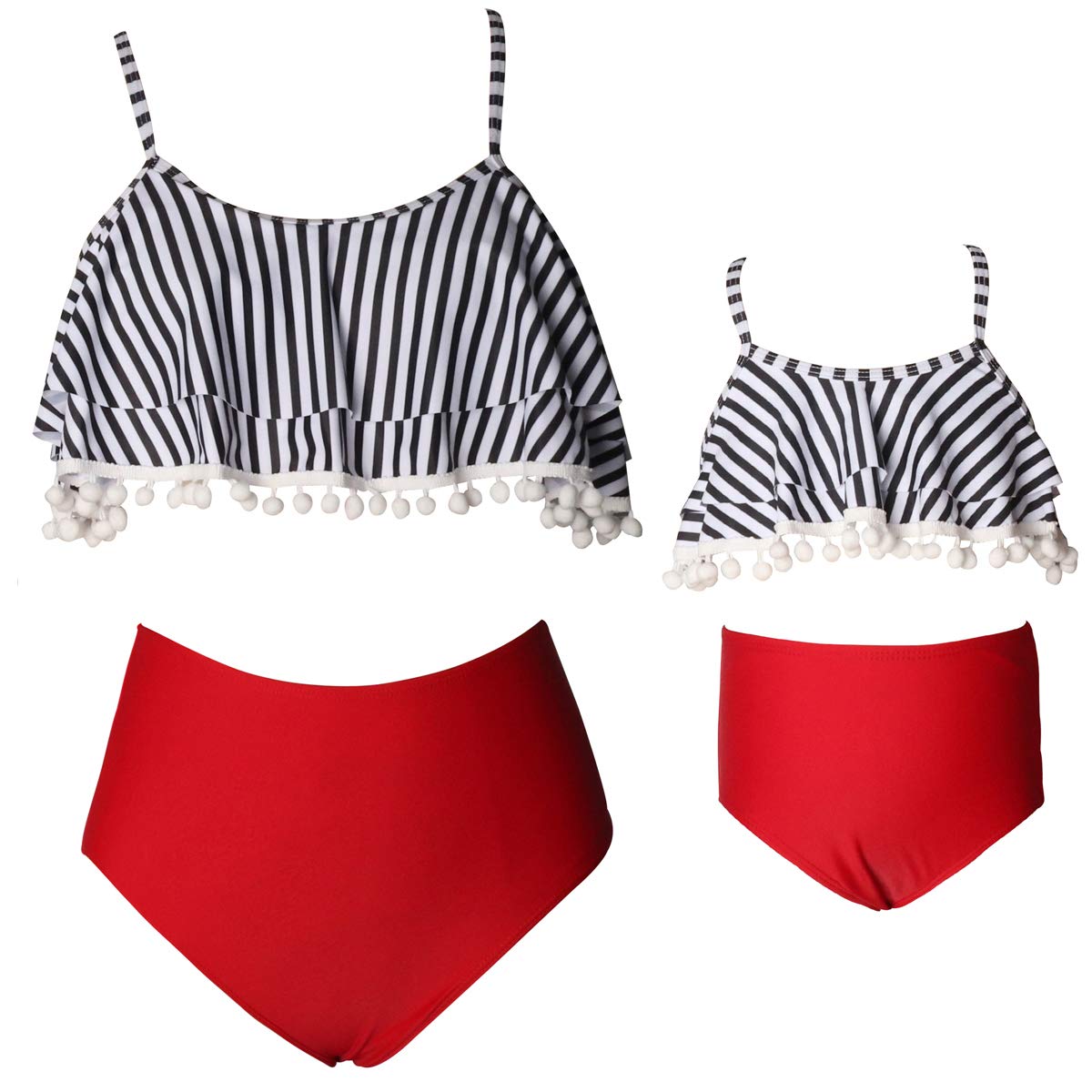 PURFEELKakawayi Monther and Daughter Swimwear Family Matching Swimsuit Girls Swimwear