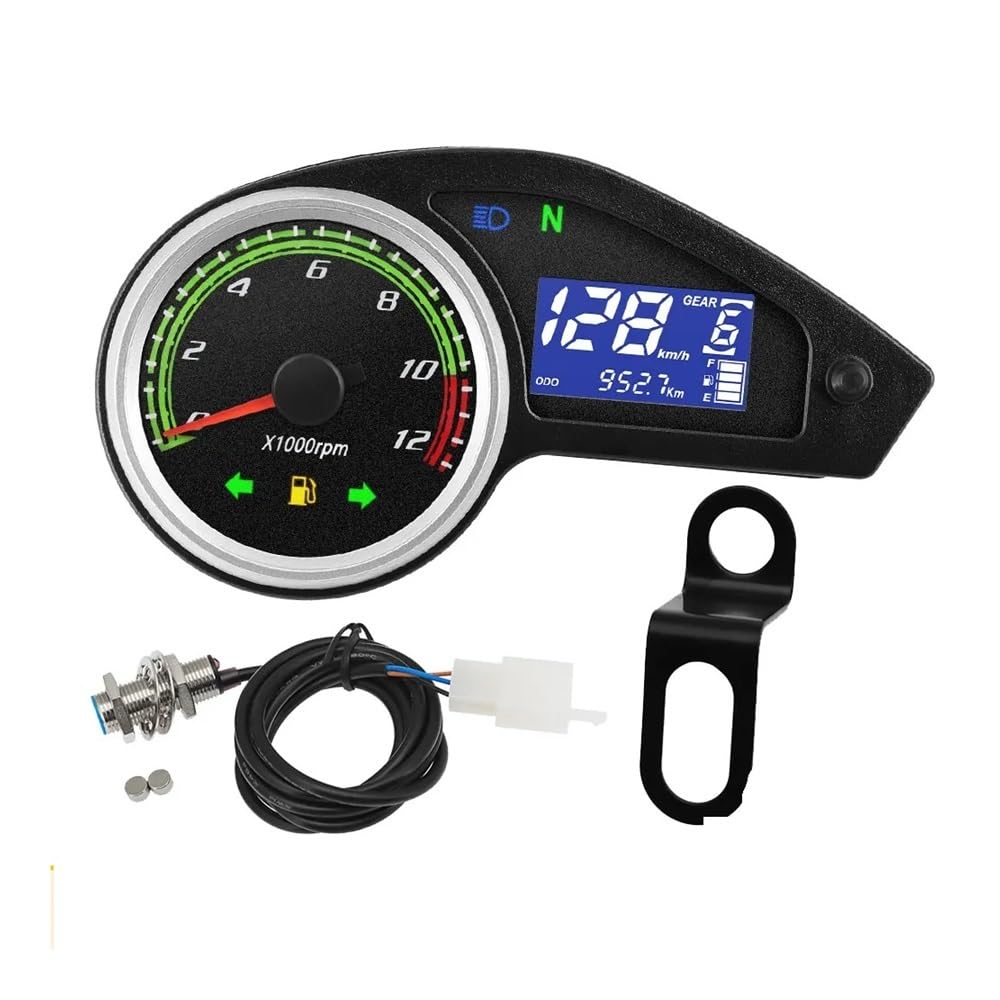 Compteur vitesse moto Compte-tours Avec Clignotants Moto Pour NXR150 NXR125 Pour Bros 2003-2014 Pour CRV Compteur Kilométrique Numérique LED, De Vitesse (MPH)