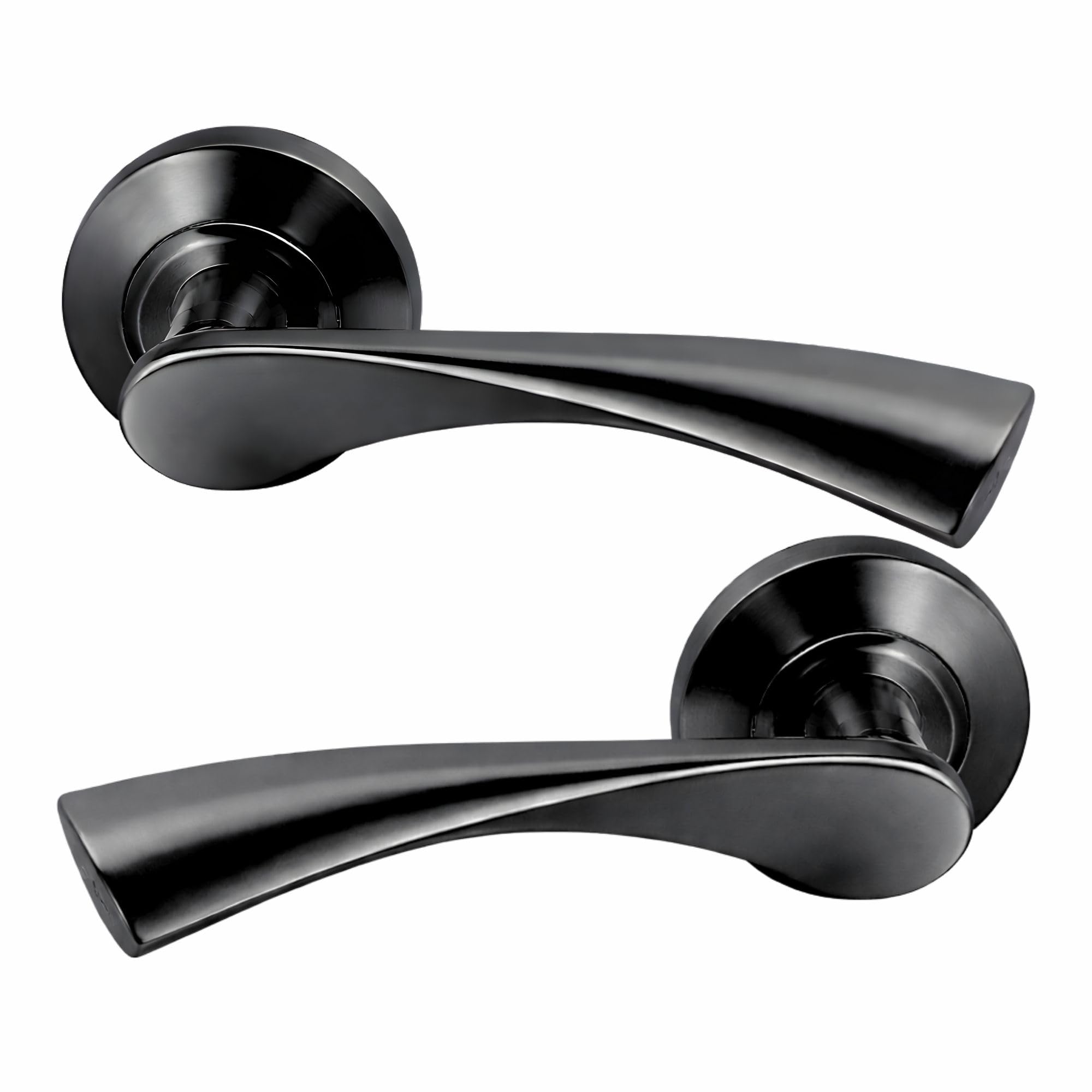 UAP Limited Uap Truro Polished Chrome Internal Door Handles Pair- Premium Range Zinc Lever Design from B&Q