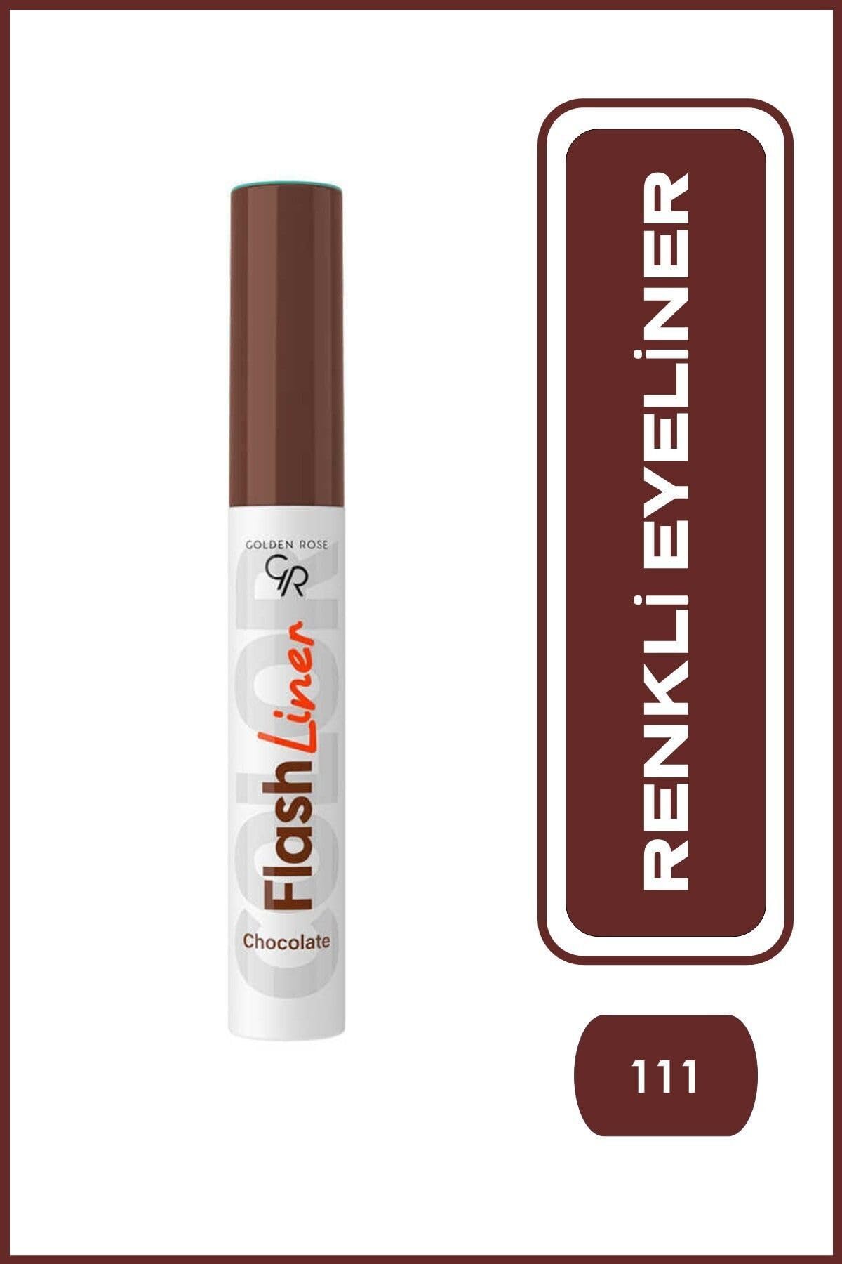 Golden Rose Flash Lash Çikolata Kahve Maskara ve Flash Liner Makyaj Seti