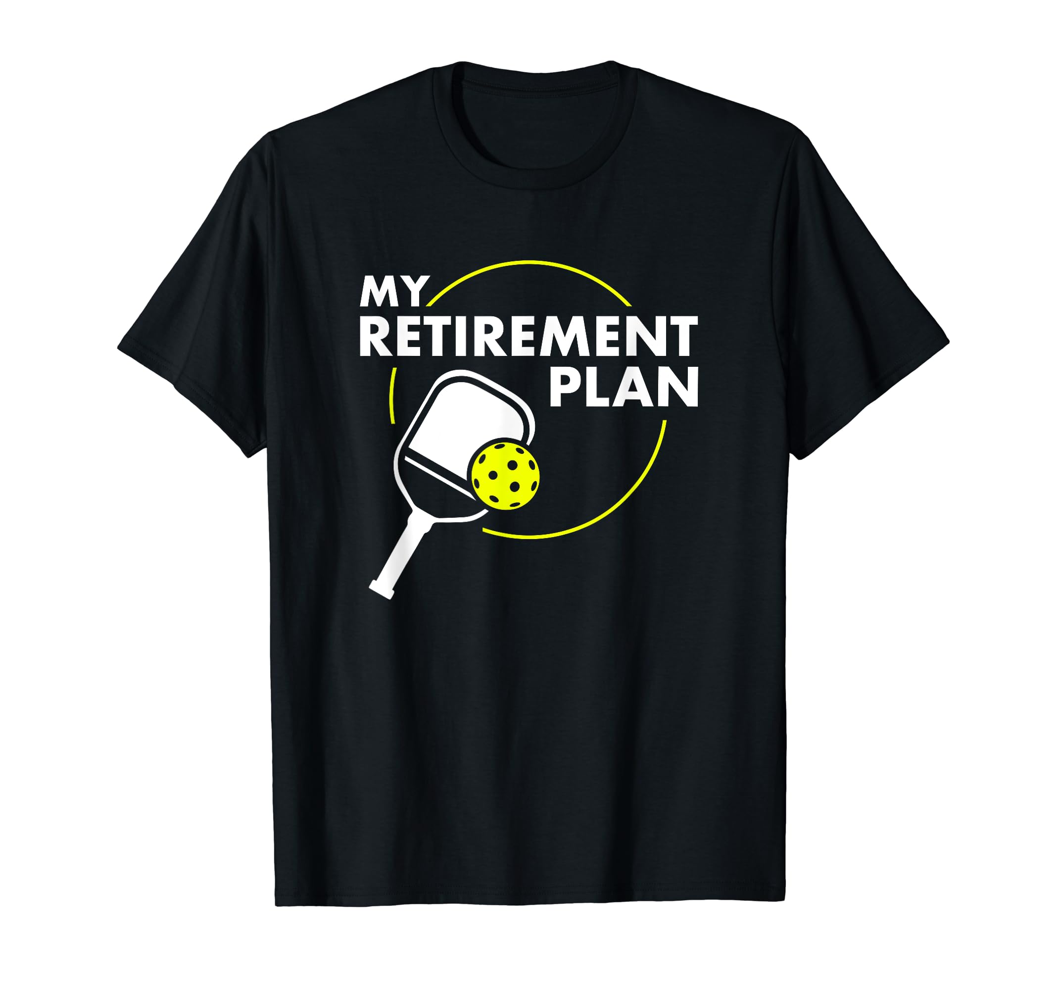 ThreadrockUnisex-Adults Pickleball Funny Slogan T-Shirt, Black, Small, Short Sleeve, Classic Fit, Cotton 65% Polyester 35%OEKO-TEX STANDARD 100