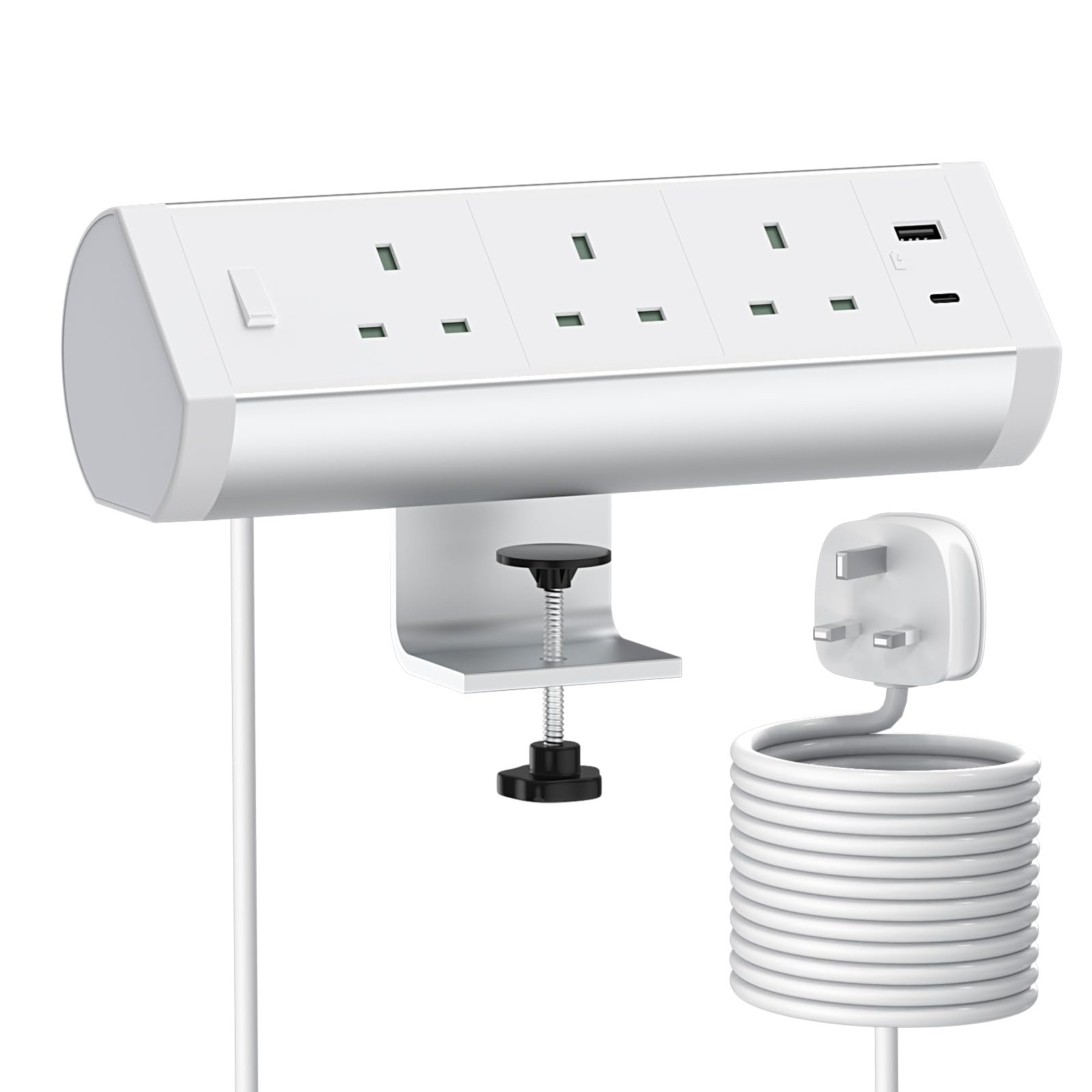 Buy Desk Power Socket with PD 20W USB C, Haylink Aluminium Alloy Desk