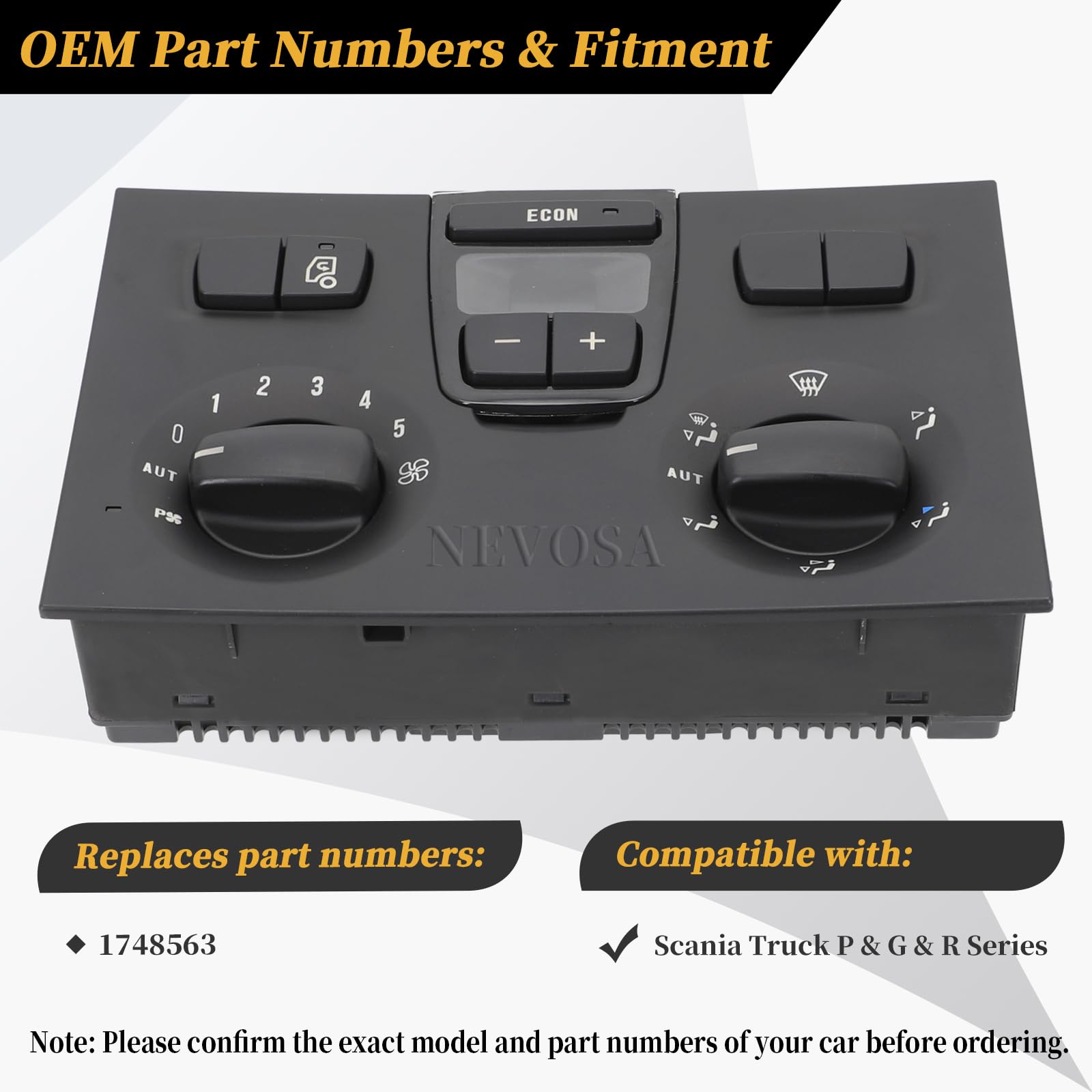 2003-2024 VNL Parts MaXpeedingrods Climate Control Module - A/C