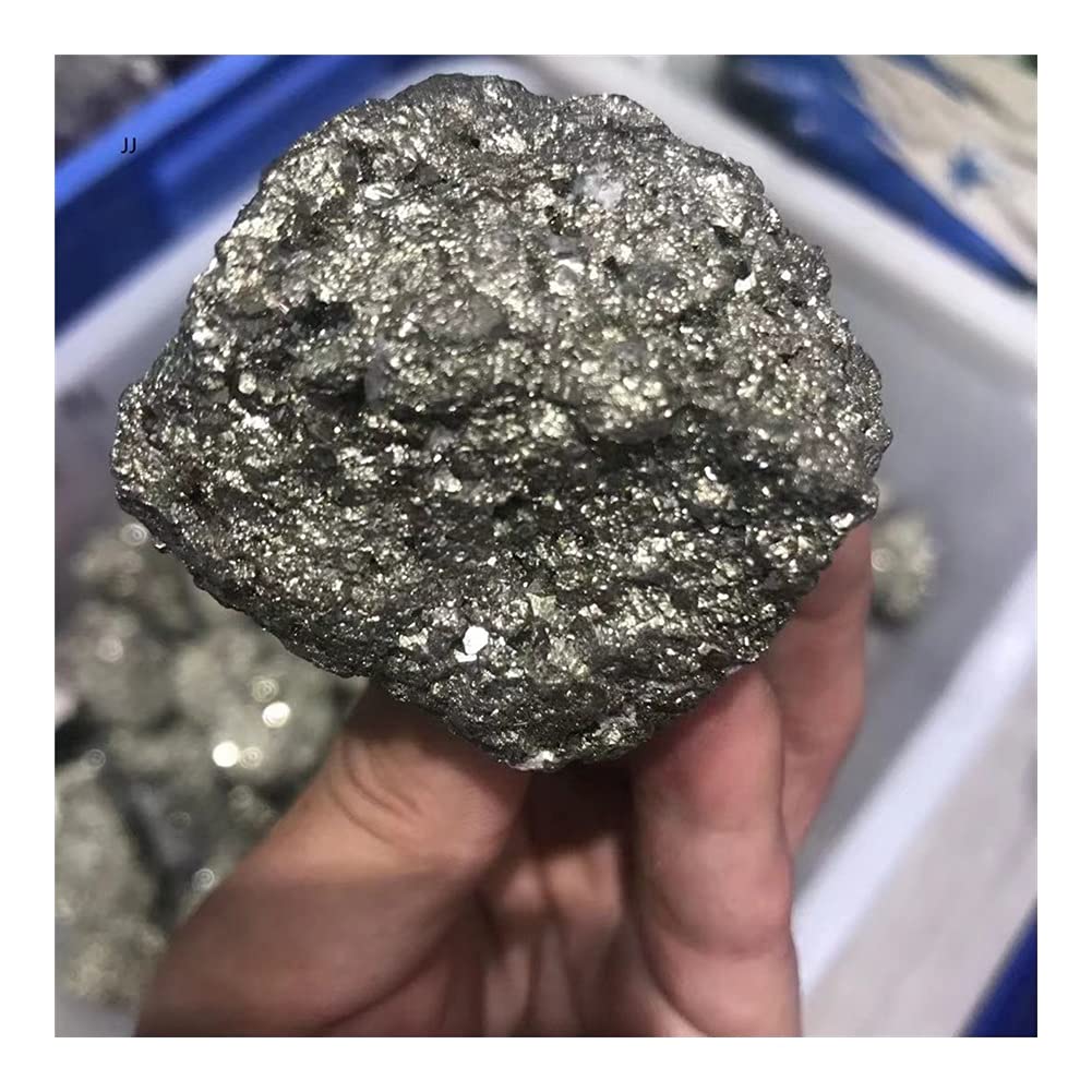 Natürlicher Chalkopyrit, rohes Metallerz, Einrichtungsgegenstände for das Heimbüro, Stein mit starkem Magnetfeld, handwerklicher Dekorationsstein, Heimdekorationssteine ERTEYIN ( Size : 900-1000g )