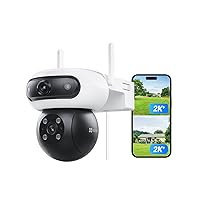 EZVIZ 8MP (4MP+4MP) Telecamera WiFi Esterno con Doppia Lente, Telecamera per Esterni a 360°)
