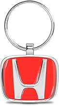 iPick Image - Honda RedLogo Chrome Die-cast Metal Key Chain Key-Ring