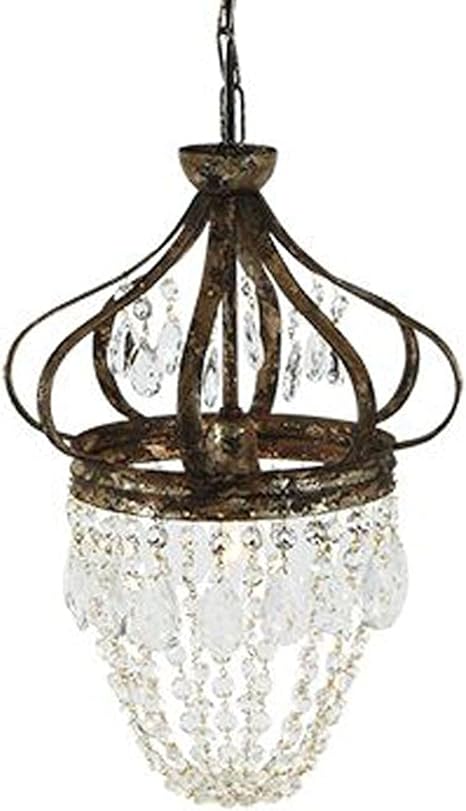 Amazon Co Jp フロアライト ビンテージクリスタルシャンデリア小さな錬鉄製鍛造クラウンライト寝室ランプリビングルームダイニングルームランプ 寮の部屋読書灯 ホーム キッチン