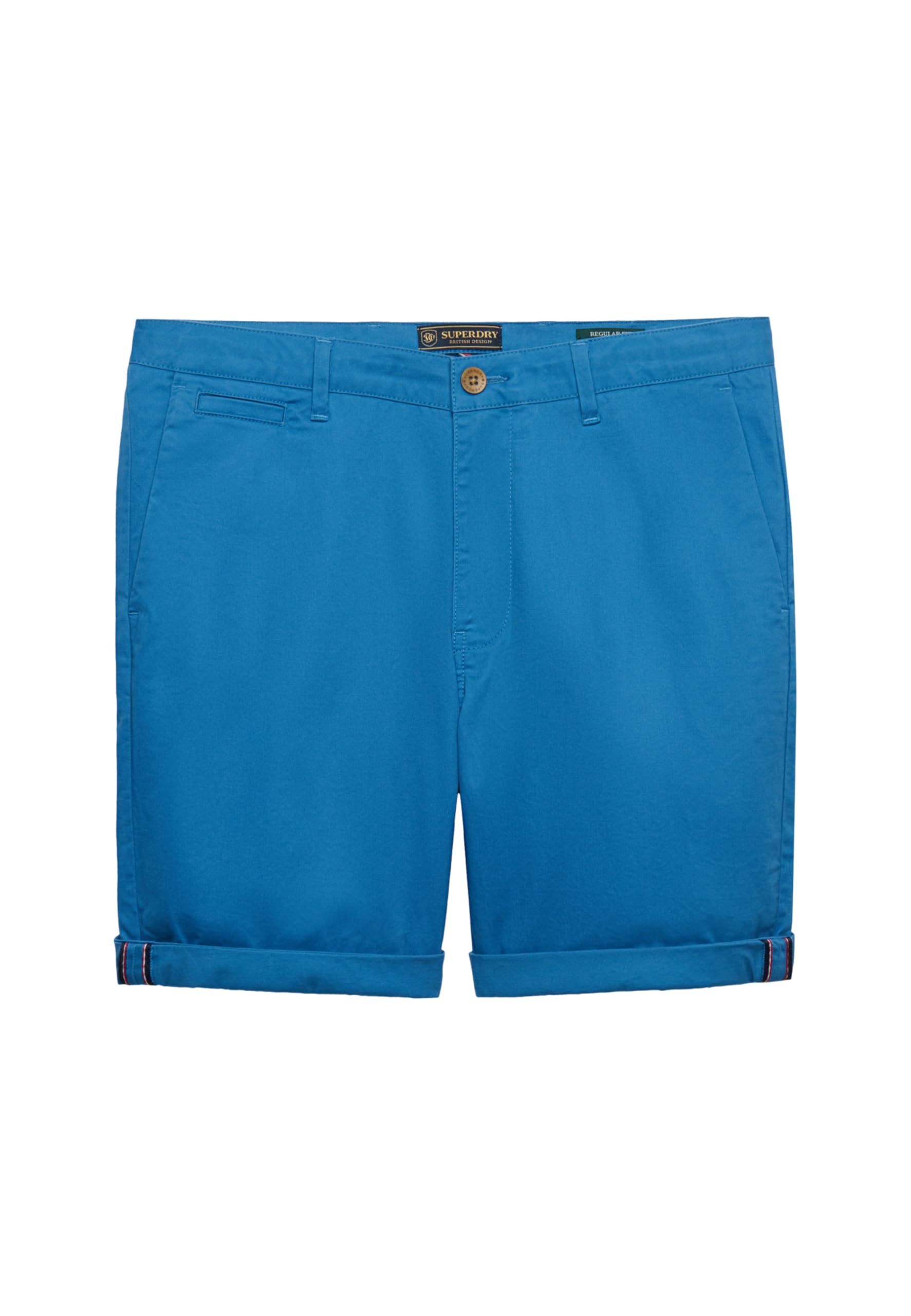 Superdry Premium Regular Chino Short Pants, Cali Blue, 32W