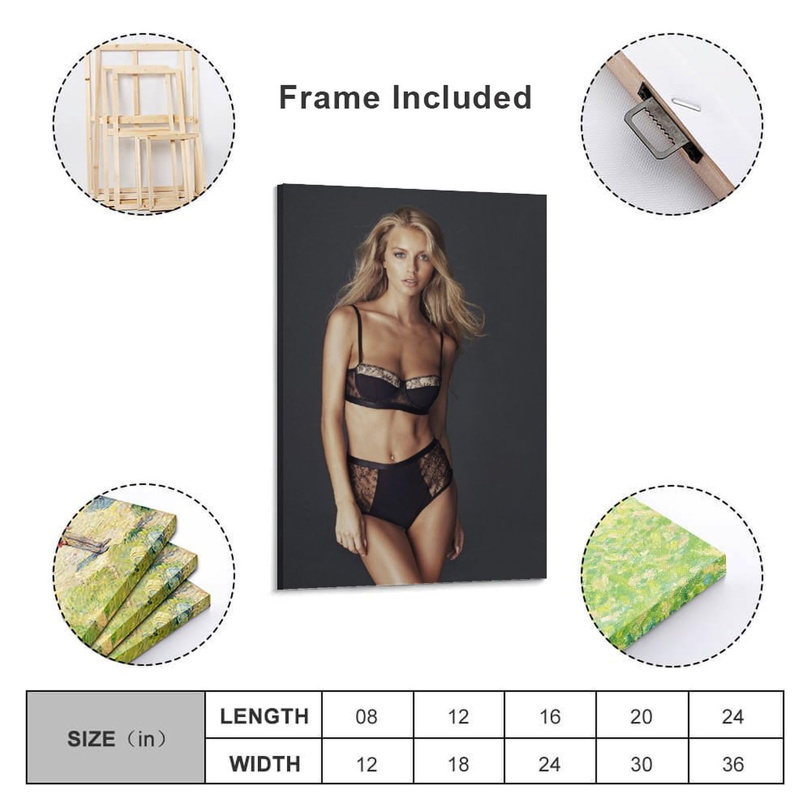 likaub Alena Filinkova Famous Model Sexy Poster (4) Canvas Wall