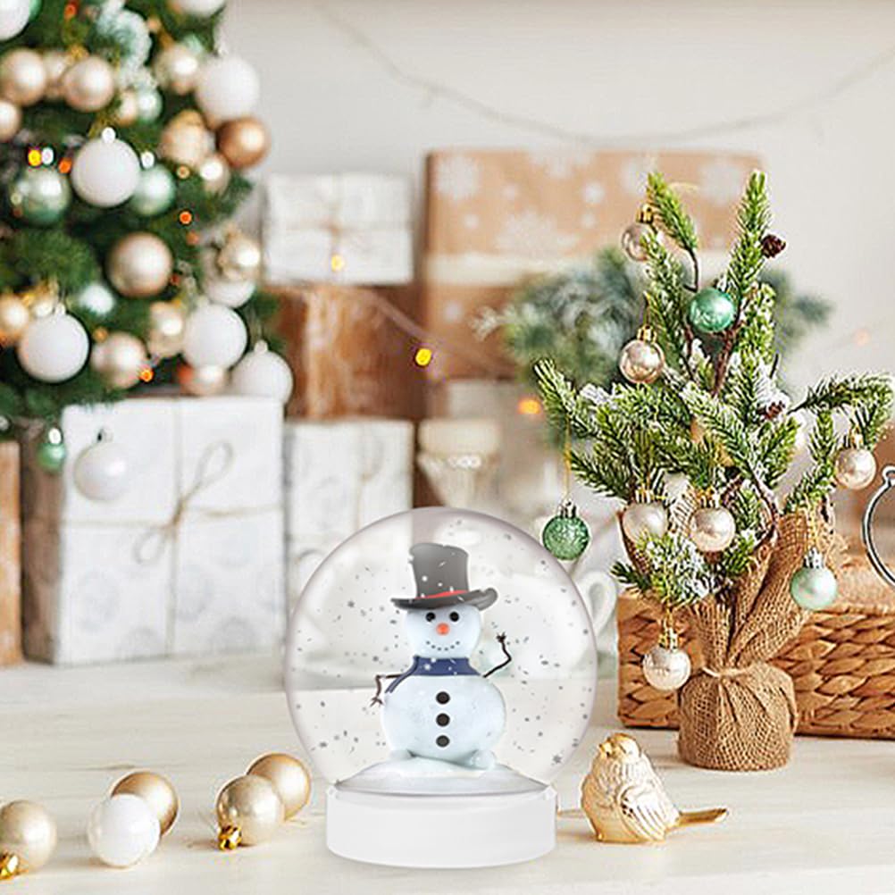 Ciieeo 24 Stück Kunststoff-Schneekugeln Klare Befüllbare Schneekugeln Mit Schraubverschlüssen Zum Selbermachen Basteln Zuhause Weihnachten Winter Dekoration 300 Ml