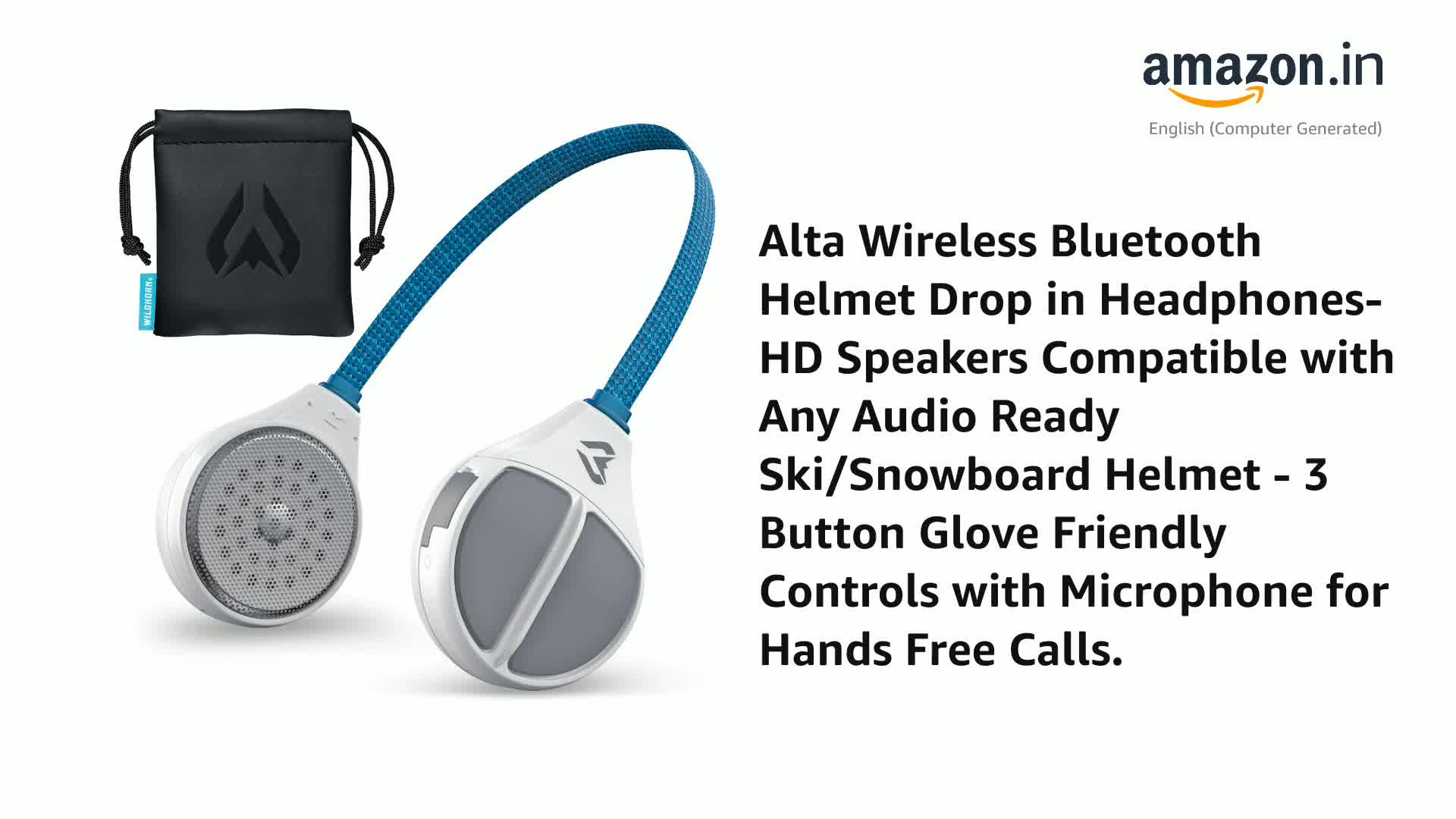 Wildhorn Alta Wireless Bluetooth, Drop-in Headphones HD Speakers