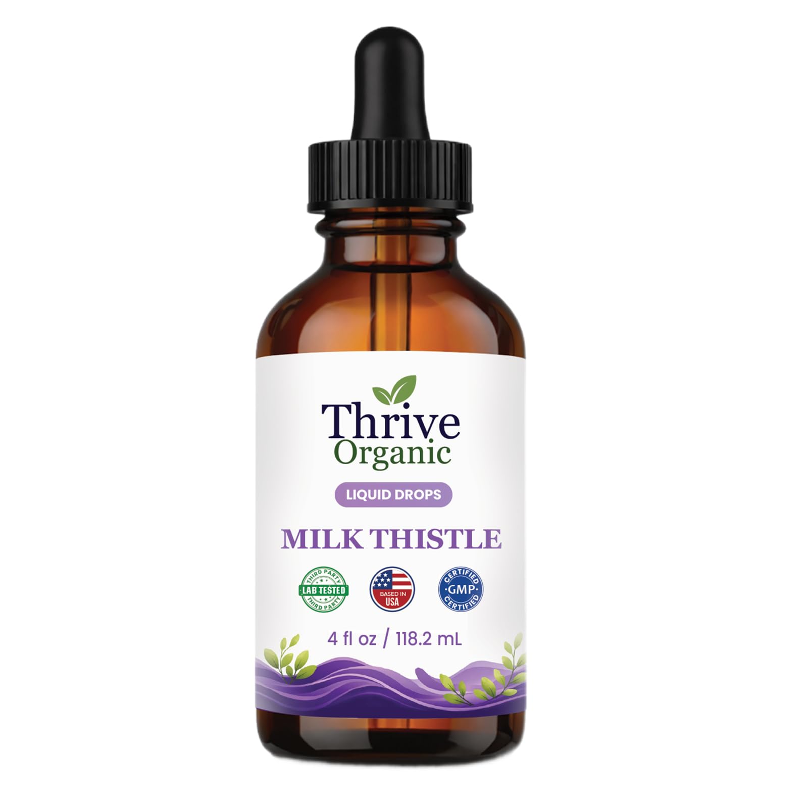 Thrive Organic Green Tea Liquid Drops – Daily Wellness Support – Green Tea Camellia Sinensis Tincture – Vegan, Non-GMO, Alcohol & Sugar-Free – 3rd Party Lab Tested – Based in the USA – 4 fl oz — Amazon image 10