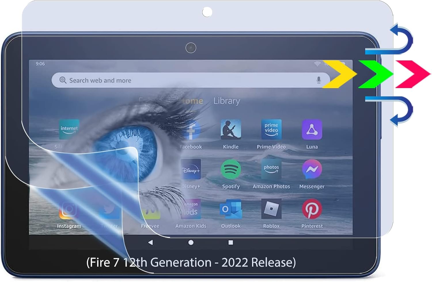KEANBOLL 2-Pack Anti Blue Light Screen Protector for All-New Amazon Fire 7 Tablet 7-inch (12th Generation, 2022 Released), Blocking Blue Light Anti Glare Anti Fingerprint Filter KEANBOLL 2-Pack Anti Blue Light Screen Protector for All-New Amazon Fire 7 Tablet 7-inch (12th Generation, 2022 Released), Blocking Blue Light Anti Glare Anti Fingerprint Filter