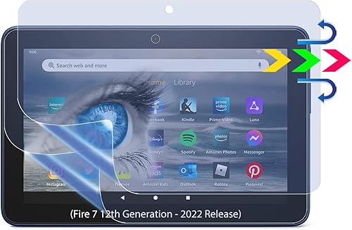 Miniatura 8 de KEANBOLL Paquete de 3 protectores de pantalla antirreflejos para tableta Tienda Fire 7 de 7 pulgadas (12 generación, lanzado en 2022), no para