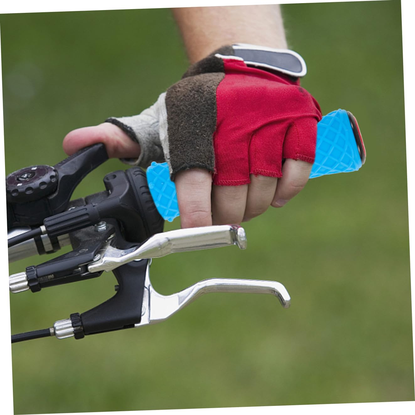 VANZACK Poignées en Silicone Poignées De Guidon De Vélo Pliantes Poignée De Vélo Poignées De Vélo Ergonomiques Poignées De Guidon De Vélo De Montagne Guidoline Vélo