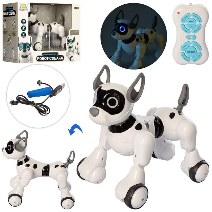 CROPDAK Remote Control Robot Dog Toy, Robots for Kids, Rc Dog Robot Toys for Kids 3,4,5,6,7,8,9,10 Year olds and up, Smart & Dancing Robot Toy, Imitates Animals Mini Pet Dog Robot 2