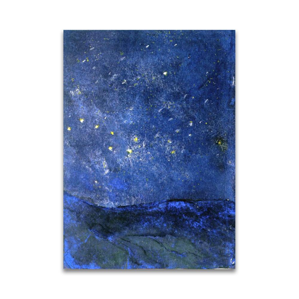 LZ6J8C9 Emil Nolde《Starry Sky》Famous Canvas Painting Reproductions.(80x120cm(31.5x47.3in)/Frameless)