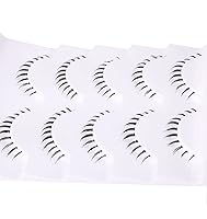 Vista 9 de Pestañas postizas en la parte inferior, pestañas de visón natural, pestañas transparentes, reutilizables, suaves, hechas a mano, paquete de pestañas