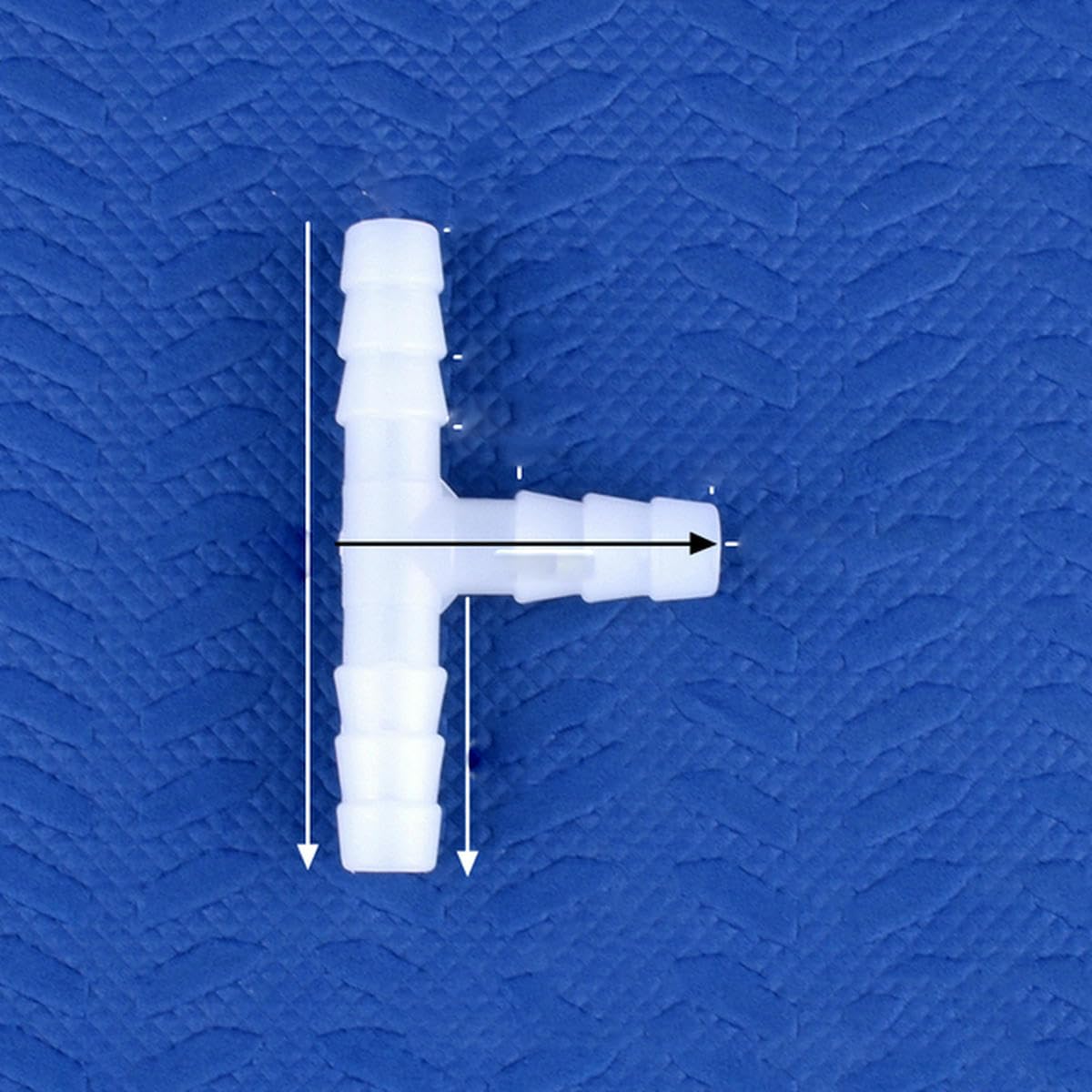 5~200 Stück 4~13 mm weißer PE-T-Verbinder Aquarium-Tank-Adapter Luftpumpenschlauch Pagodenverbindungen Gartenbewässerungs-Wasserrohrverbinder-200 Stück-8 mm