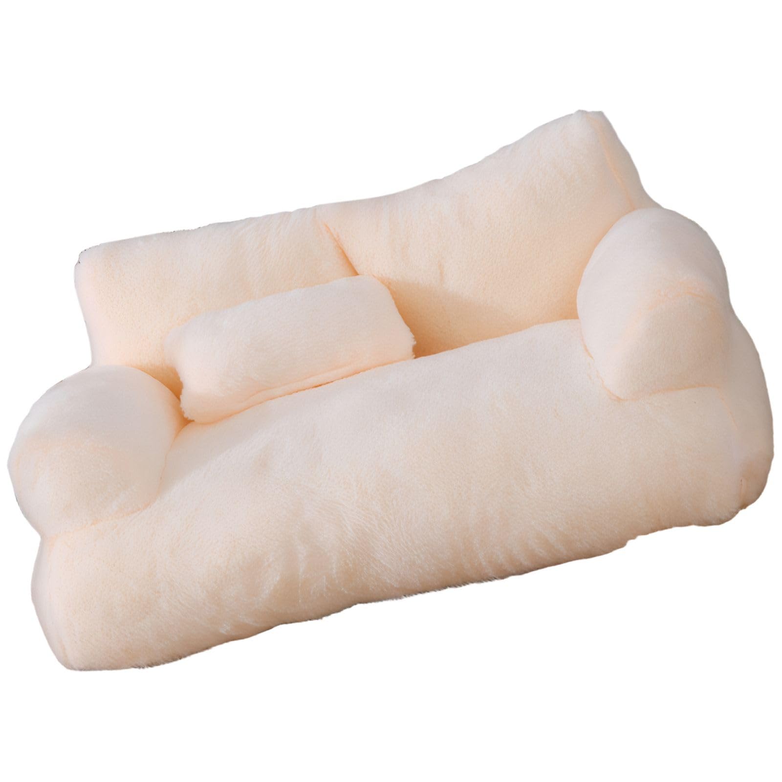 Cat Sofa Bed for Large Cats - Soft Washable Pet Bed with Removable Pillow for Cozy Indoor