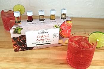 Amazon.com: MONIN Premium Cocktail Syrup Gift Set 5x5cl. 1x