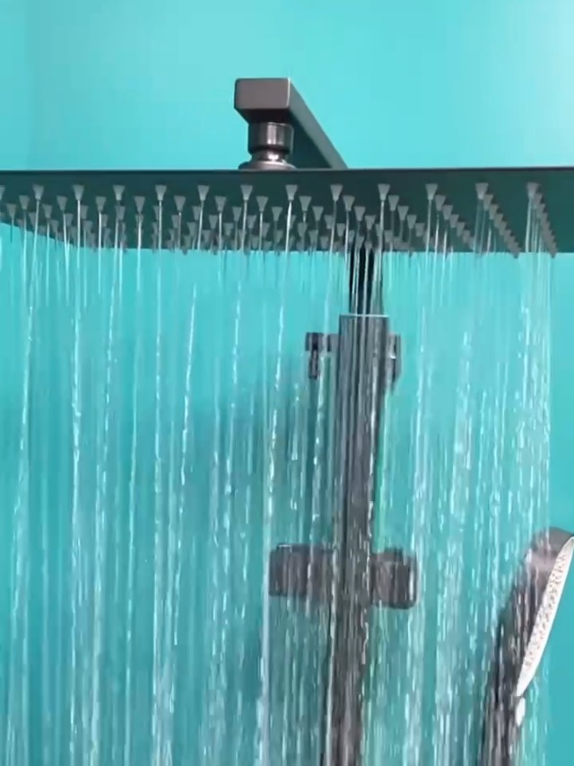 Tête De Douche Grande Taille Pommeau Douche Carré 50,8x50,8cm - Acier Inoxydable Chromé - 1 Fonction Tête De Douche Chromée 50.8cm