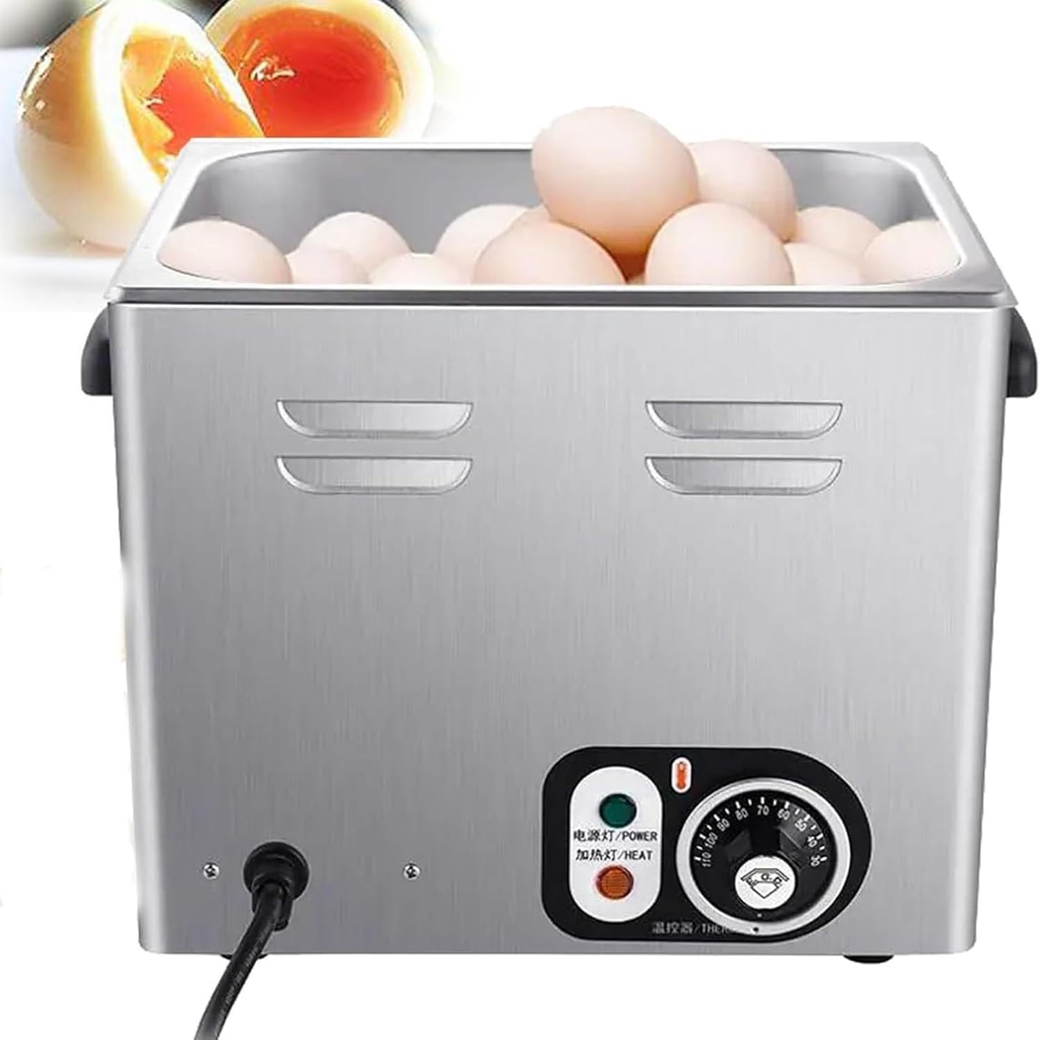 2600w Egg Boiler Cooker Commercial 60pcs Large Capacity Egg Boiler,Automatic Half-Boiled Egg Soft-Boiled Egg Machine