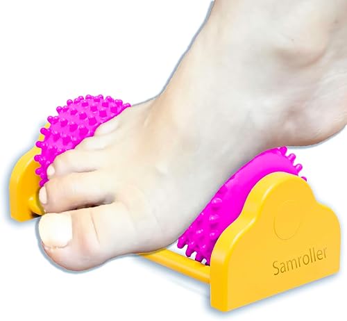 Samroller Herramienta de masaje de pies de reflexología, fascitis plantar alivia la neuropatía diabética, terapia de punto de activación de