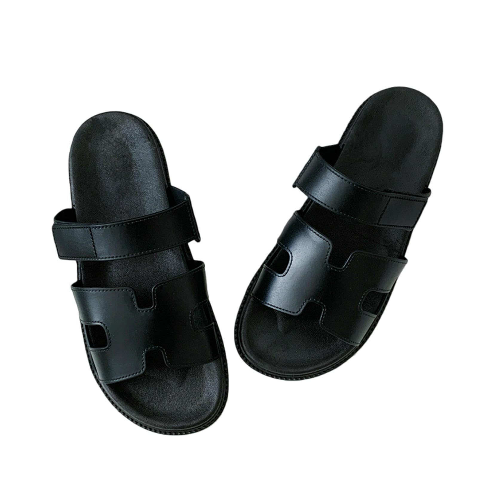 Sandali alla Moda da Donna per Vacanze al Mare, attività All'aperto, Spostamenti A Casa E Comfort Casual-nero-40 41