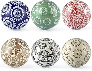29 Ceramic Balls Decor Ideas That Add Texture And Character 2 Lejoy Decorative Porcelain Balls, 3.2
