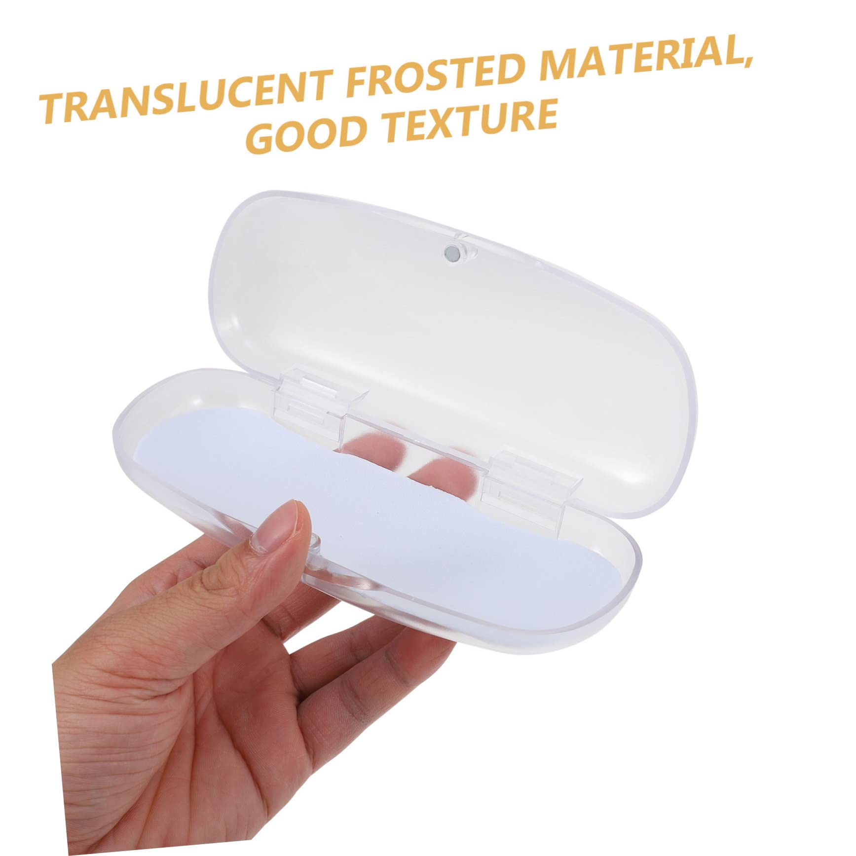 Homoyoyo 6piezas Estuche De Gafas Transparente Protector De Lentes Portátil y Resistente Para Gafas y Ópticas Almacenamiento y Seguro