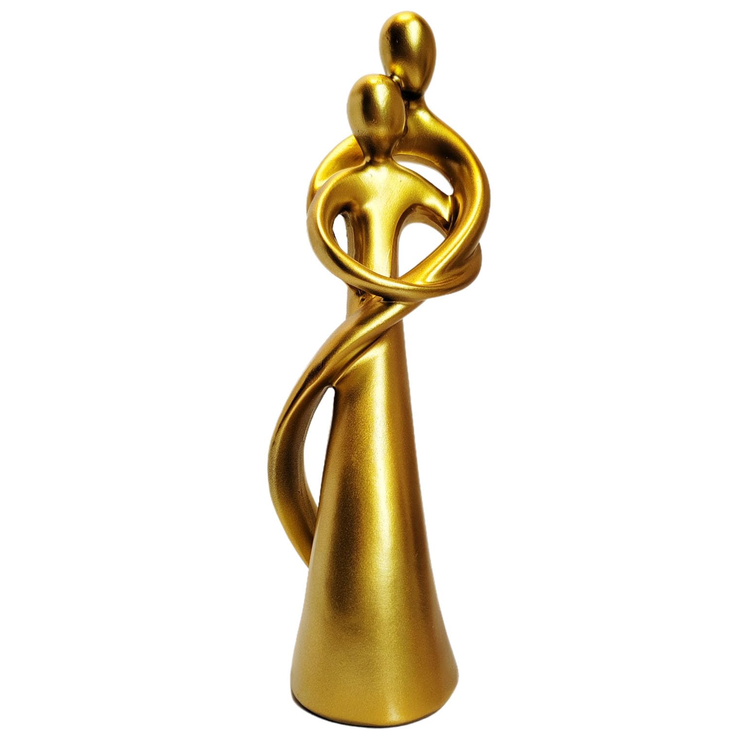 Couple Sculptures for Home Decor, Hugging Couple Figurines,Modern Couple Sculpture,Modern Romantic Sculptures for Living Room Bedroom Office Decor, Gift for Anniversary Valentine Birthday(Gold)