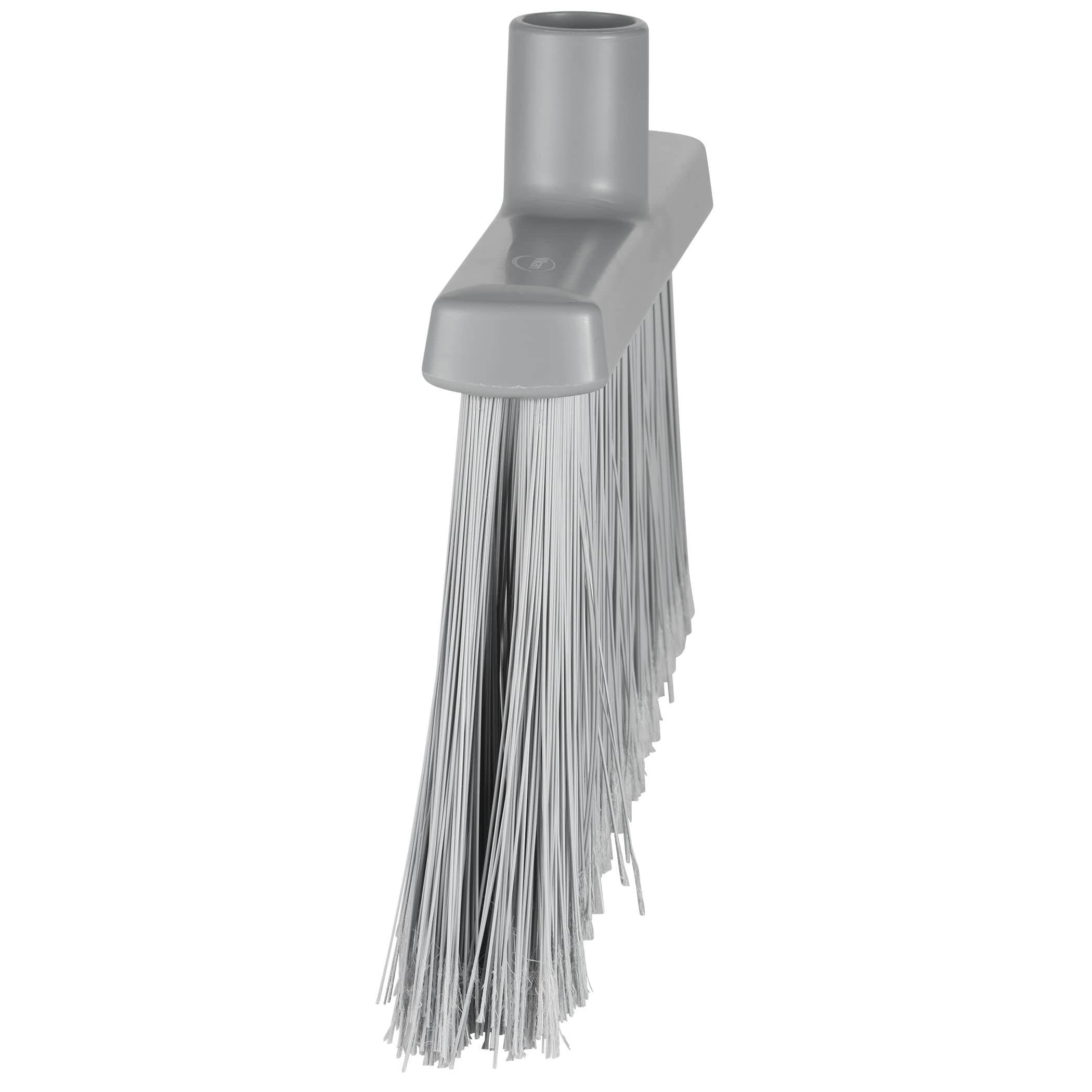 Vikan 291688 Scopa a testa angolare, con setole divise, grigio