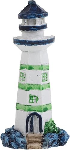Mini figura de faro de resina, decoración de resina, adornos de faro en miniatura para acuario, pecera, micro paisaje, casa de muñecas, decoración