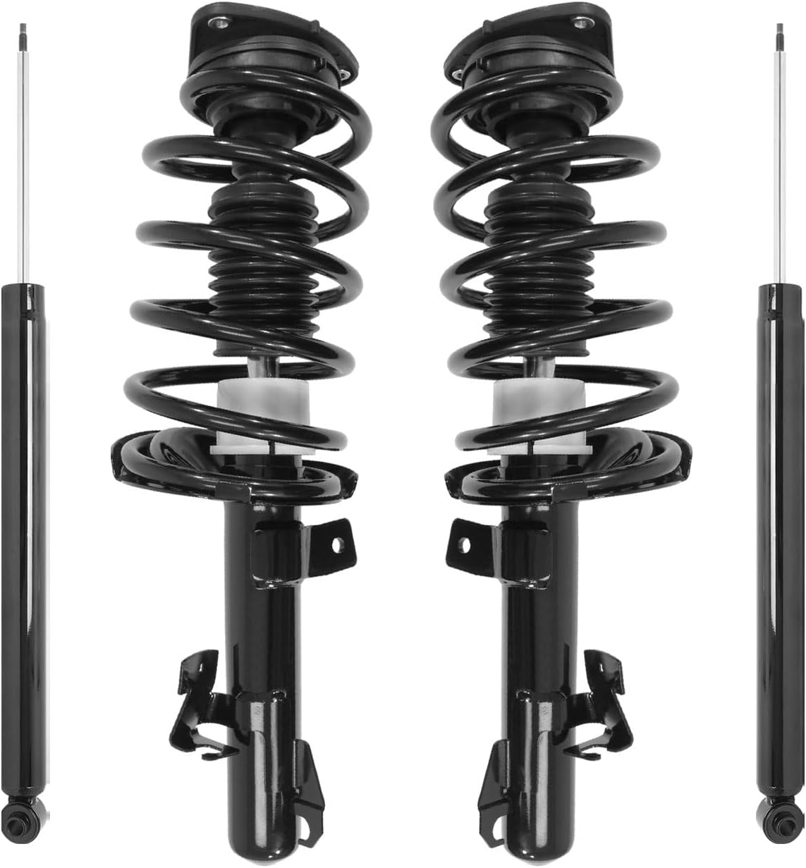 COMPLETESTRUTS - Front Complete Strut Assemblies with Coil Springs and Rear Shock Absorbers Replacement for 2012-2014 Mazda 5 - Set of 4