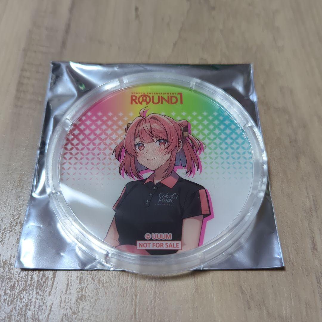 Amazon.co.jp: カラフルピーチ ラウンドワンコラボ アクリルコースター