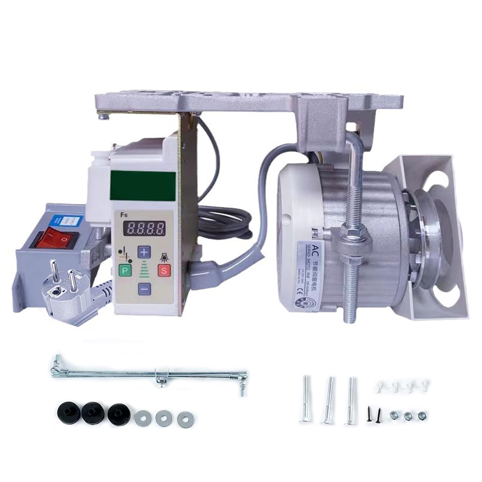Motore Per Macchina Cucire Elettrico, 220V 750W Motore Per Macchina Cucire Industriale Servomotore A Risparmio Energetico 200-6500 Giri/Min Per Macchine Cucire Industriali Domestiche