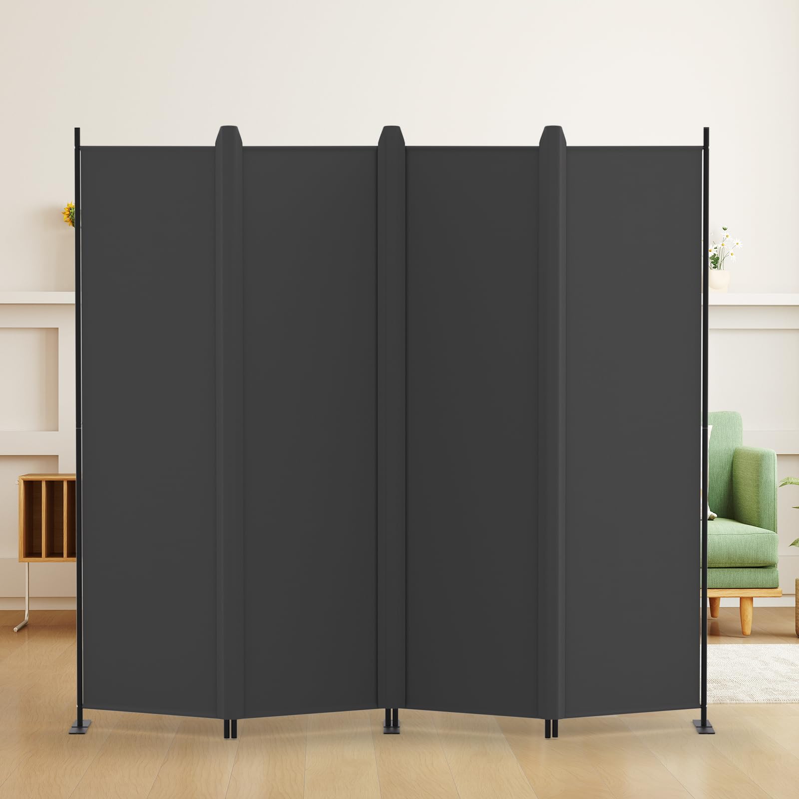 Amazon｜KELIXU パーテーション 間仕切り 4連 自立式 衝立 カバー