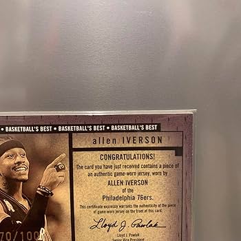 アイバーソン❣️ジャージカード Amazon.co.jp: アレンアイバーソン ジャージカード 限定100 NBA