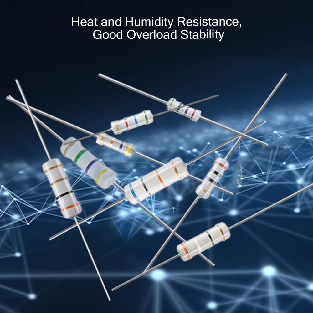 PAKMEZ 100pcs 180KΩ Resistor 1W ± 5% Tolerancia Resistores de película de óxido de Metal for proyectos de Bricolaje (Size : 11K Ohm)