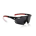 PARK LINE VeloBlade R1 – UV100 Polarized Sports Sunglasses for Cycling, Running, and Driving (Black Lens, Red Accents, Unisex) gallery image