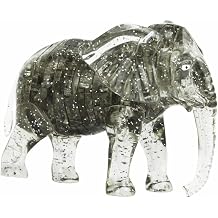 3D Crystal Elephant Puzzle, Crystal Puzzle Brainteasers for Puzzlers Ages 16 and Up, 41PCSGray