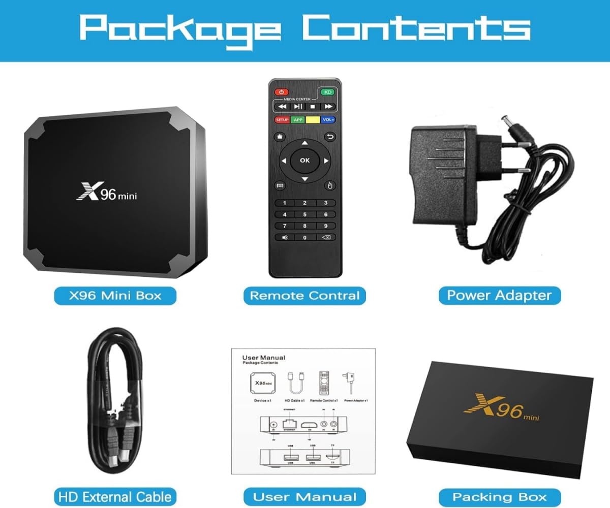 Android TV Box X96 Mini 2Go/16GB 4K Lettore multimediale Android 11.0 Amlogic S905W2 chipset Quad-Core W‎‎‎‎‎‎‎‎‎‎‎‎‎‎‎‎‎‎‎‎‎‎‎‎‎‎‎‎‎‎‎‎5x96mini TV Box