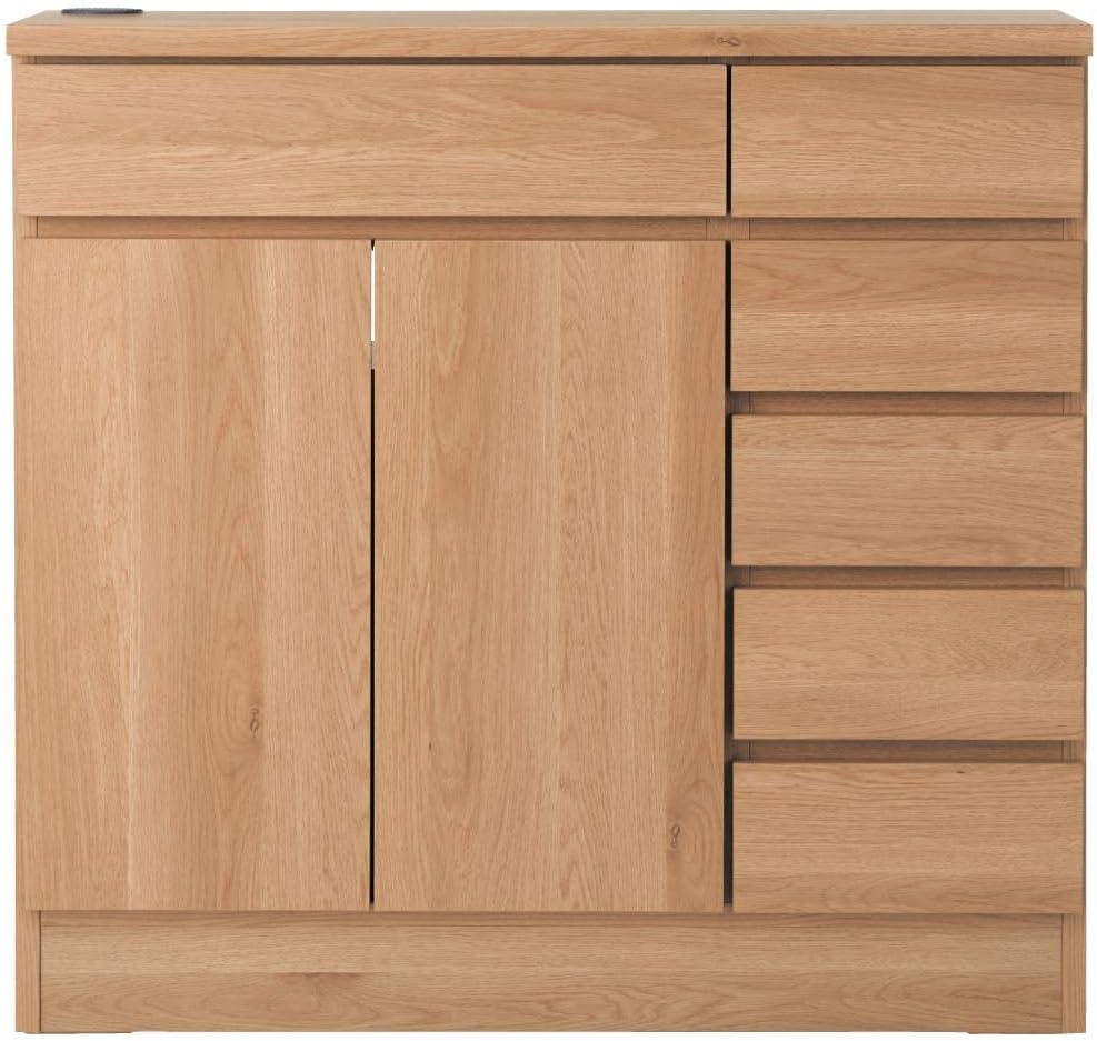 ベルメゾン ファックス台 日本製 電話台 Fax台 完成品 ナチュラル D 幅 5 奥行