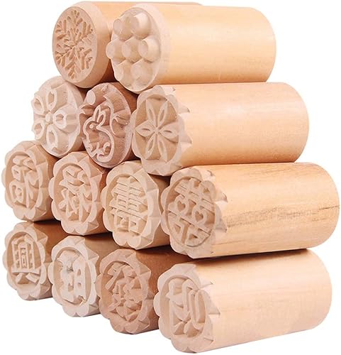 Miniatura 2 de Xdodnev 8 unidsset pastel molde madera postre sello sello tradicional chino luna DIY galleta