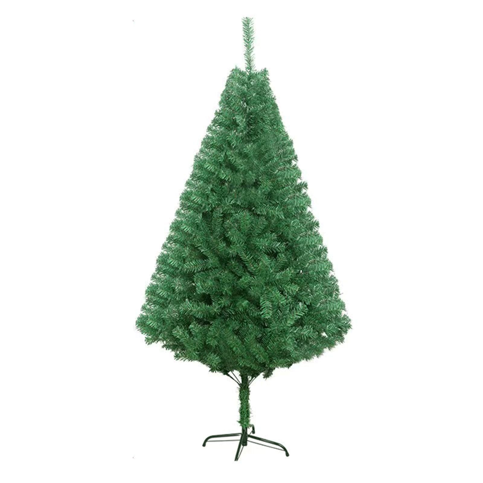 Artificial Christmas Tree Tabletop Christmas Tree，Mini Xmas Pine Tree,with Stable Base，for Party Supplies Indoor Outdoor Holiday Home Decoration(Green,6FT)