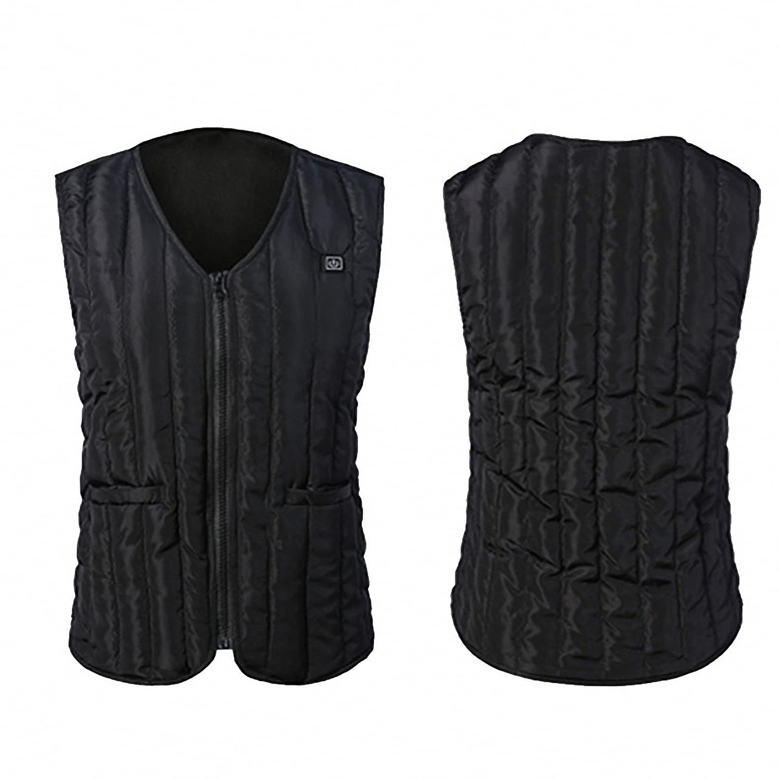 Gilet riscaldato elettrico USB intelligente per uomo e donna, scaldamuscoli riscaldato a 3 velocità autunno e inverno, gilet riscaldato caldo e confortevole lavabile
