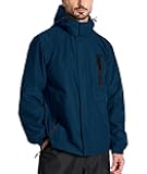 Mens Rain Jackets Waterproof with Hood Men Windbreaker Jackets Lightweight Rain Coats for Golf Fishing Hiking